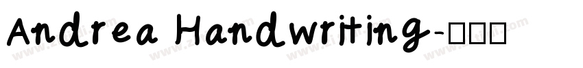Andrea Handwriting字体转换